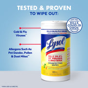 ® Disinfectant Wipes Bundle, Multi-Surface Antibacterial Cleaning Wipes, Lemon and Lime Blossom, 80 Count Each(Pack of 3)