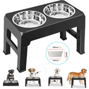 Elevated Dog Bowls 4 Adjustable Heights Raised Dog Food Water Bowl for Pet Dogs