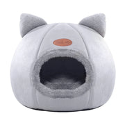 Warm Pet Cave Indoor Cat House Soft Cat Tent Bed Cute Cat Cubby Cozy Dog House Bed Pet Supplies Black of Friday