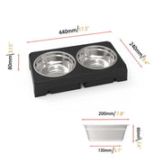 Elevated Dog Bowls 4 Adjustable Heights Raised Dog Food Water Bowl for Pet Dogs