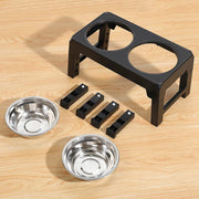 Elevated Dog Bowls 4 Adjustable Heights Raised Dog Food Water Bowl for Pet Dogs
