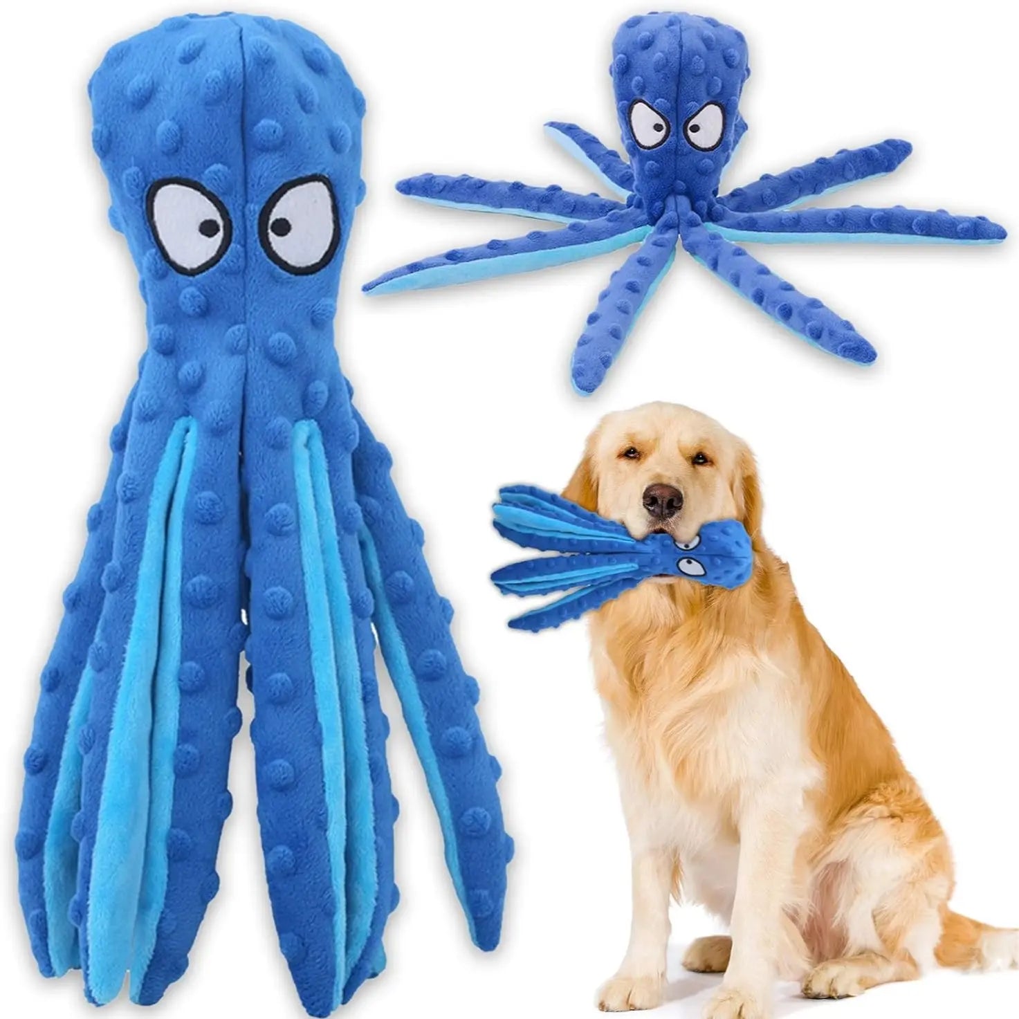 Squeaky Dog Toys for Large Dogs: Plush Dog Toys with Soft Fabric - Pet Toys for Small, Medium, and Large Dogs - Puppy Toys to Keep Them Busy Squeaky Dog Toys Interactive Dog Toys Toys for Dogs-Mrwj