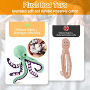 Squeaky Dog Toys for Large Dogs: Plush Dog Toys with Soft Fabric - Pet Toys for Small, Medium, and Large Dogs - Puppy Toys to Keep Them Busy Squeaky Dog Toys Interactive Dog Toys Toys for Dogs-Mrwj