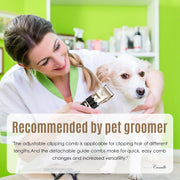 Cordless Dog Grooming Kit, Dog Clippers, Professional Quiet Electric Pets Hair Trimmers