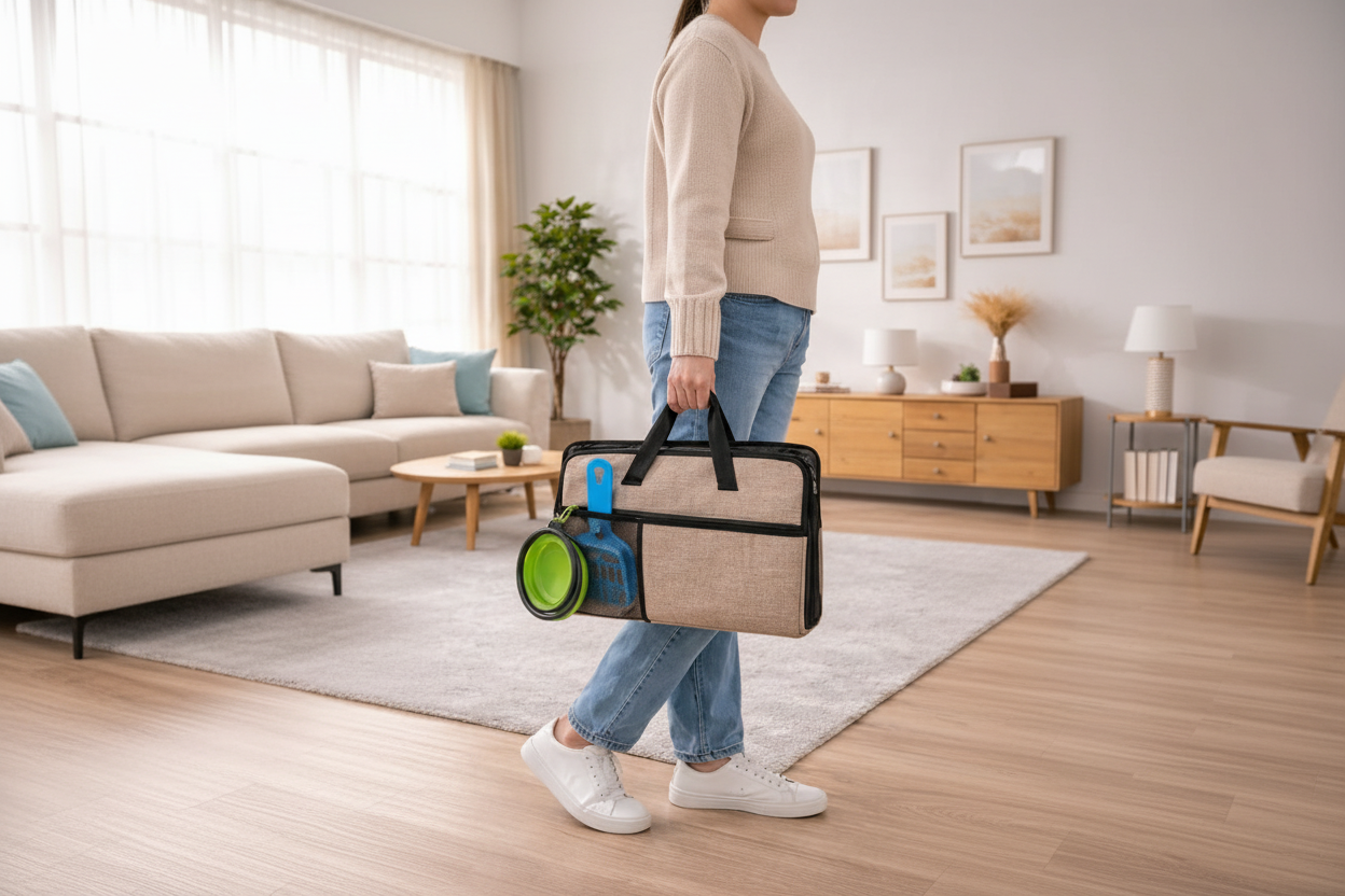 Make traveling with your cat clean and stress-free with this portable, leak-proof travel litter box