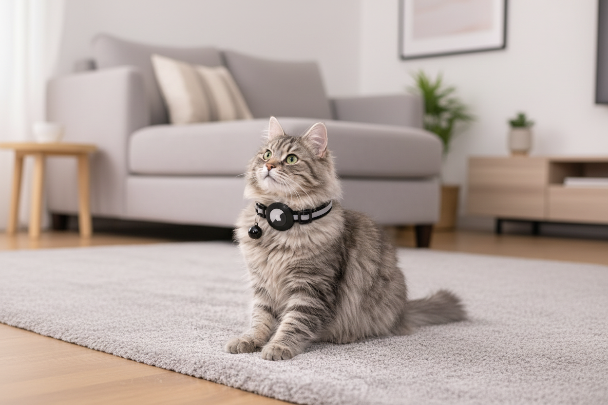 Air tag Cat Collar Reflective with Apple Air Tag Holder