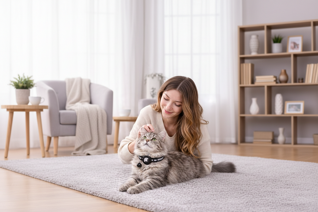 Air tag Cat Collar Reflective with Apple Air Tag Holder