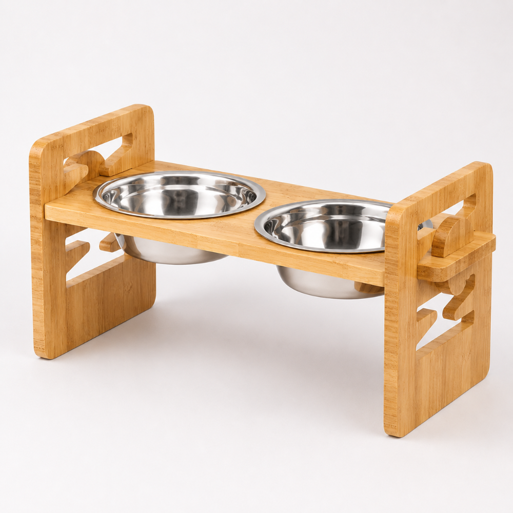Adjustable Dog And Cat Feeding Rack