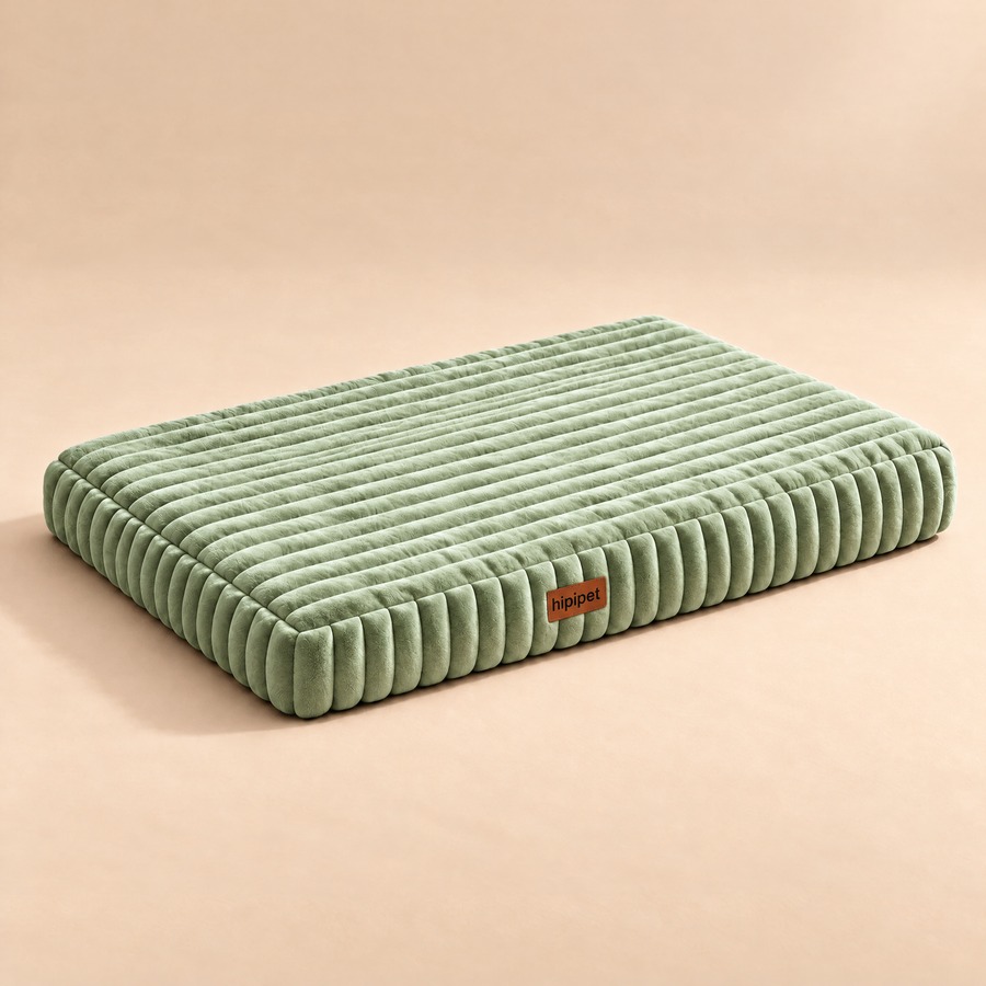 Corduroy Dog Mat in Green