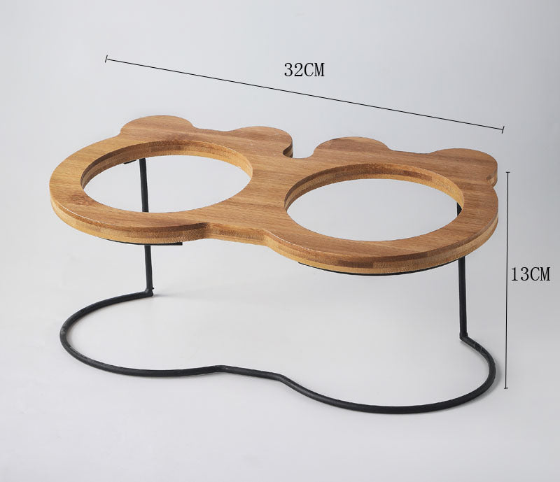 Spine Protection Bowl Holder for Cat Food and Water