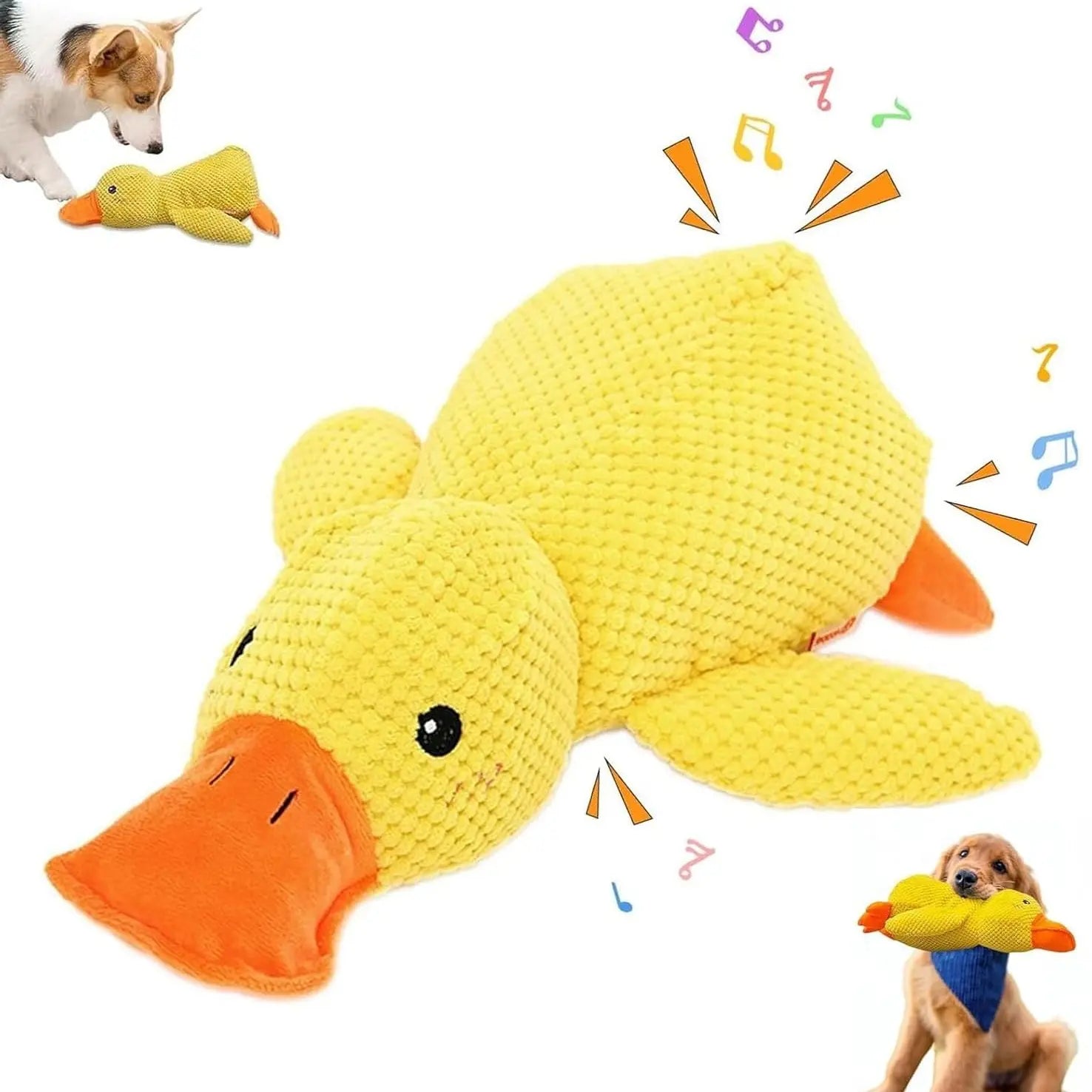 Squeaky Dog Toys for Large Dogs: Plush Dog Toys with Soft Fabric - Pet Toys for Small, Medium, and Large Dogs - Puppy Toys to Keep Them Busy Squeaky Dog Toys Interactive Dog Toys Toys for Dogs-Mrwj
