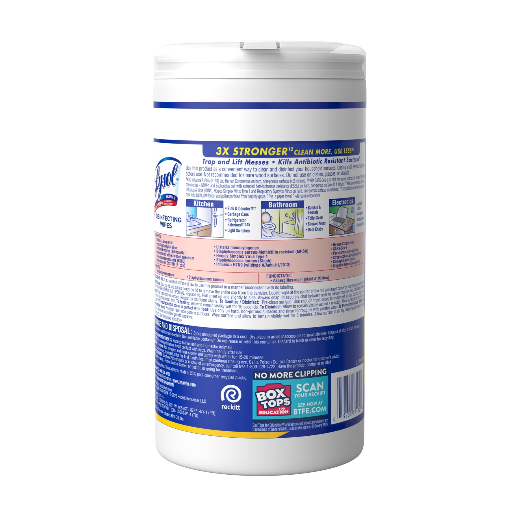 ® Disinfectant Wipes Bundle, Multi-Surface Antibacterial Cleaning Wipes, Lemon and Lime Blossom, 80 Count Each(Pack of 3)
