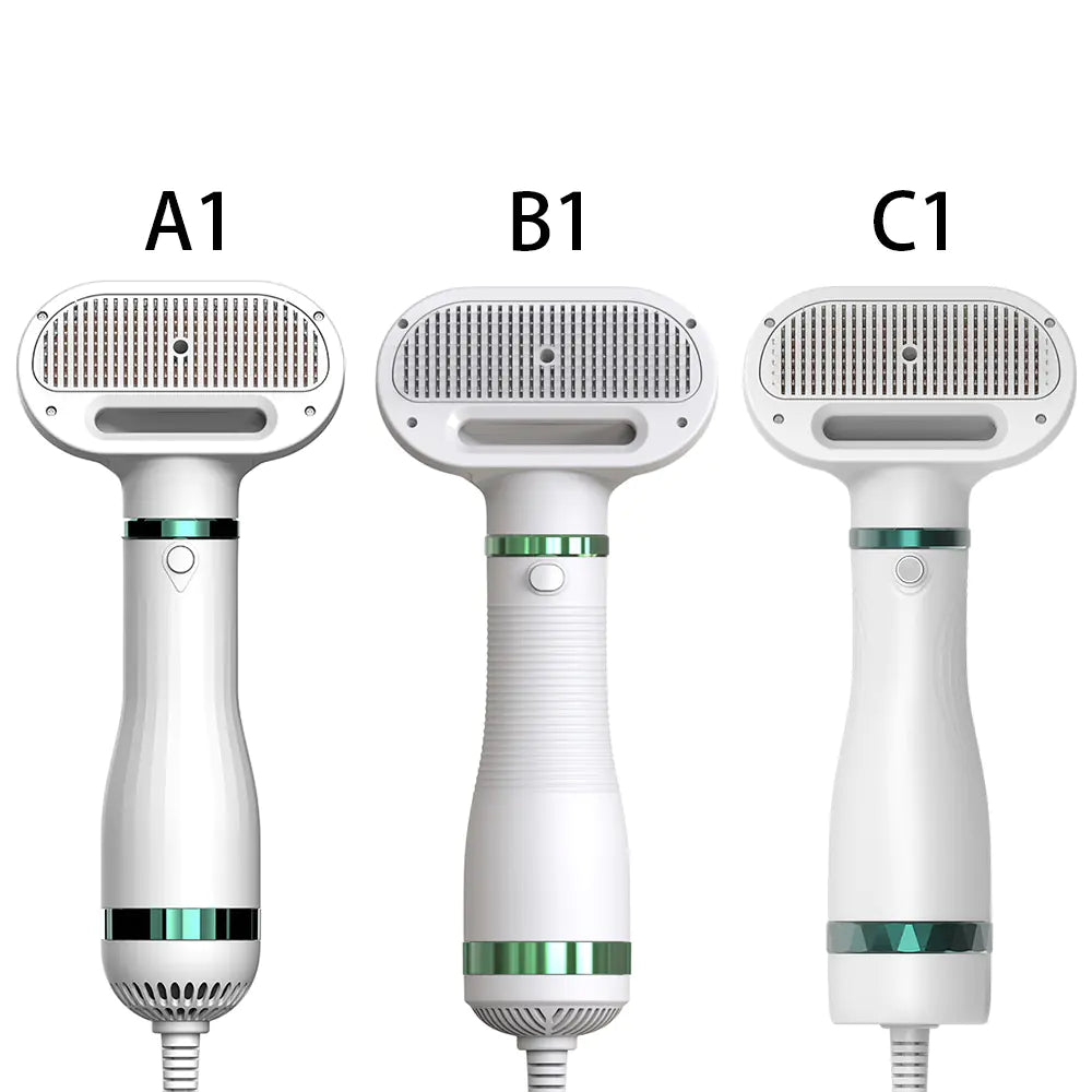 2-in-1 Pet Grooming Dryer and De-shedding Brush