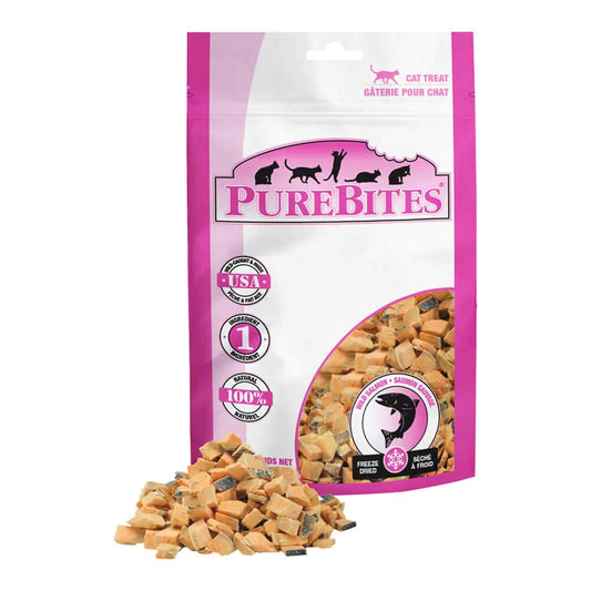 PureBites Salmon For Cats 0.49Oz / 14G - Entry Size